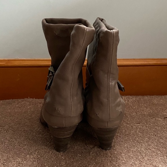 B. Makowsky Taupe studded booties - Picture 2 of 8